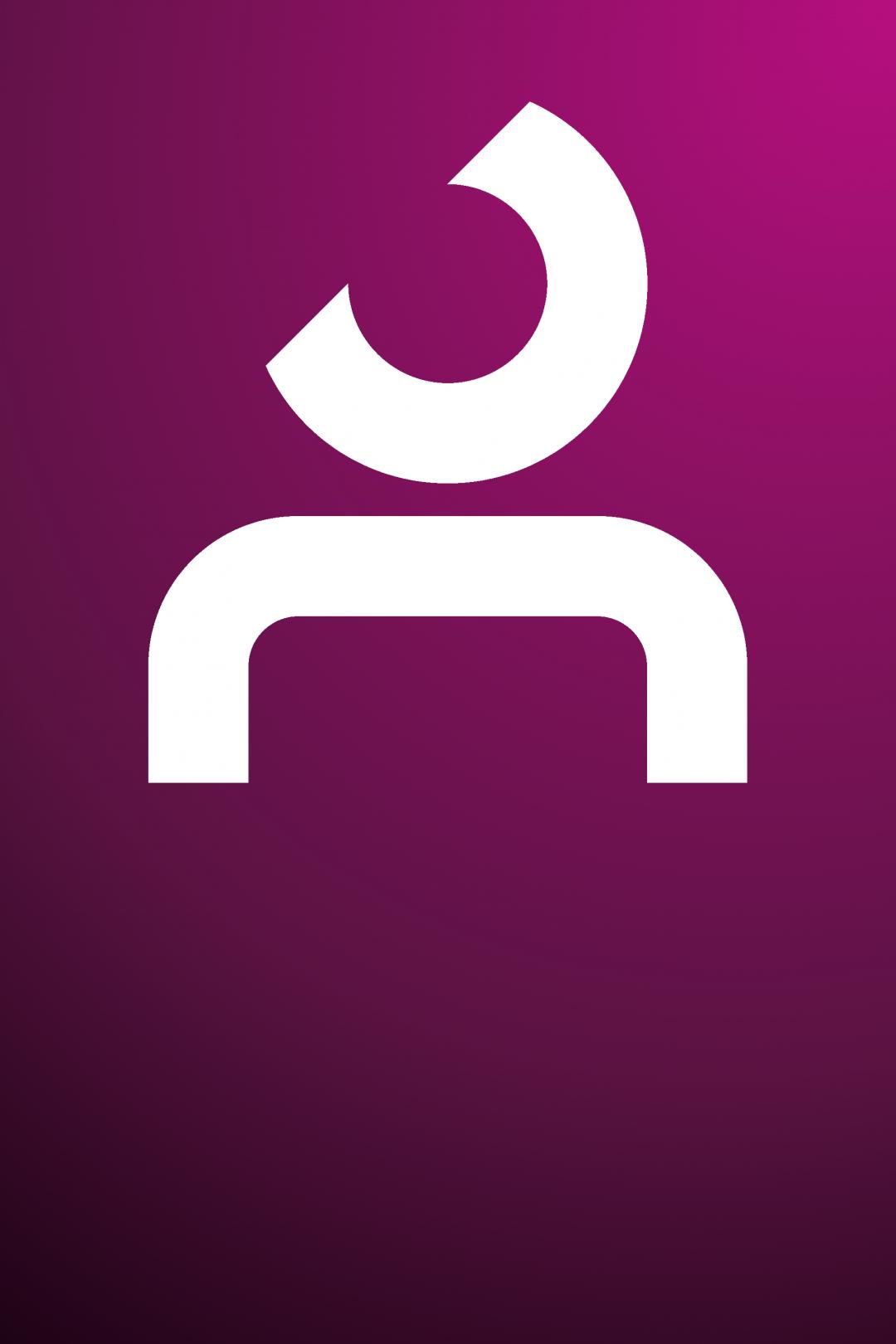 Man sieht ein abstraktes Icon einer Person.
